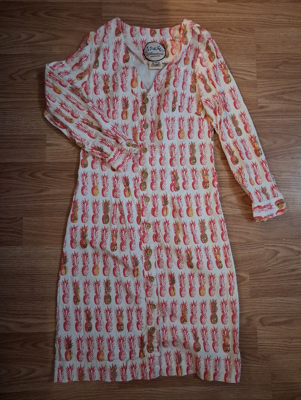 ALMATRICHI long sleeve button down dress.  Womens. Size  36